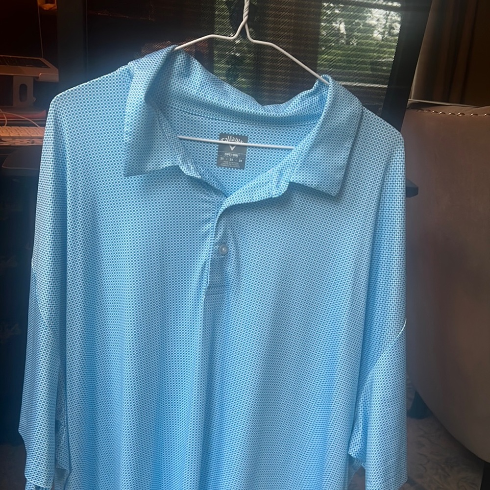 Mens Blue Callaway 3x Golf Polo - Next to New!